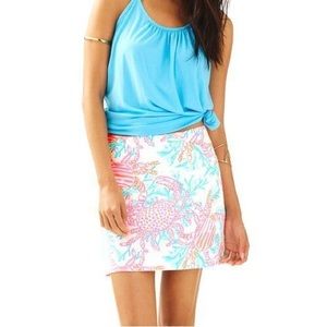 Lilly Pulitzer MARIGOLD SKORT Skirt w Shorts Getting Steamy White Pink size 4